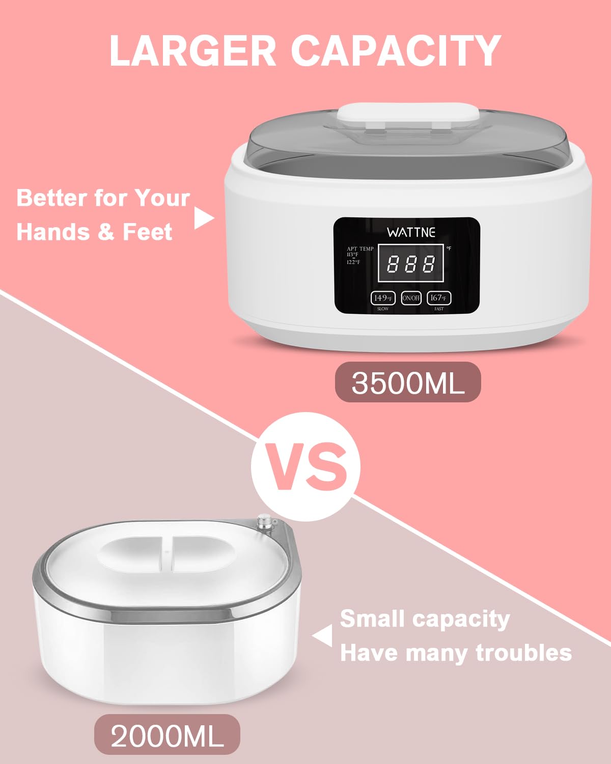 Paraffin Wax Machine for Hand and Feet -Paraffin Wax Warmer Moisturizing Kit Auto-time and Keep Warm Paraffin Hand Wax Machine for Arthritis (White)