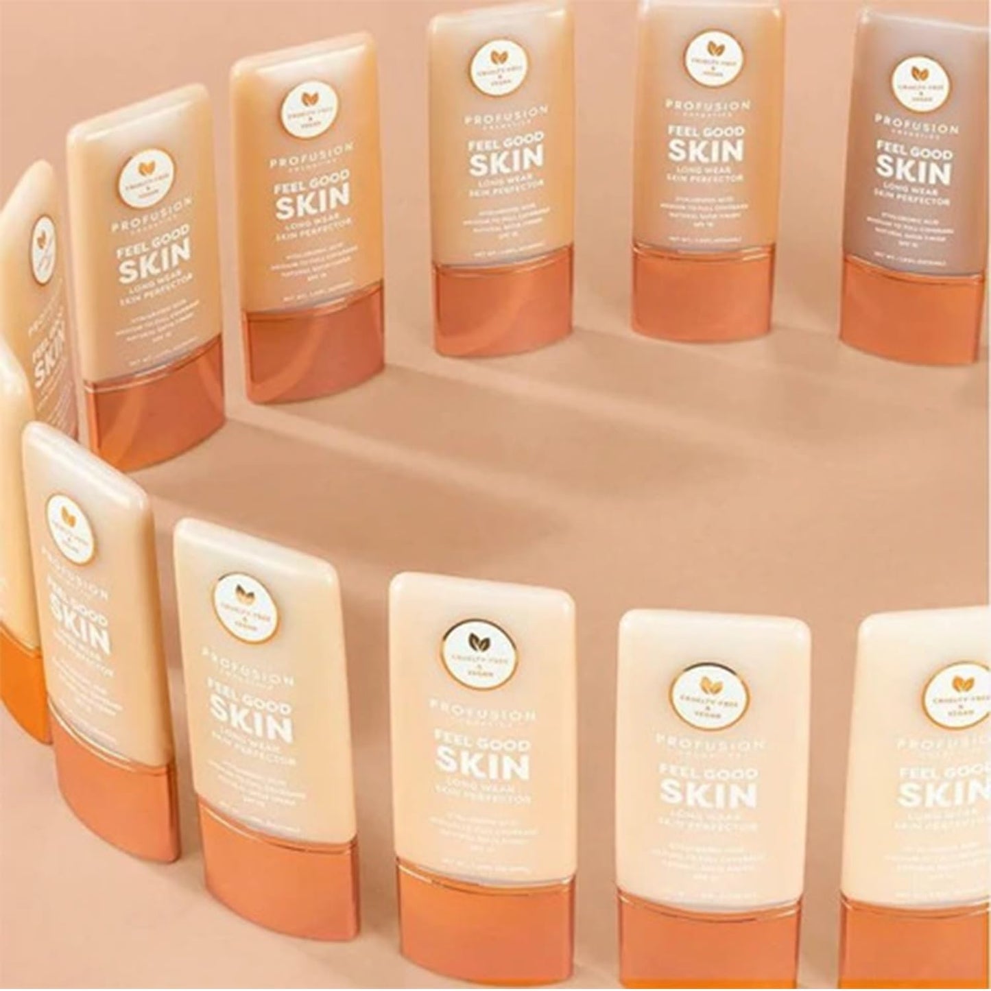 Profusion Cosmetics Lightweight Liquid Foundation for a Flawless and Elegant Radiance, Breathable Makeup for Improves Uneven Skin Tone, Cruelty-Free - Medium 3