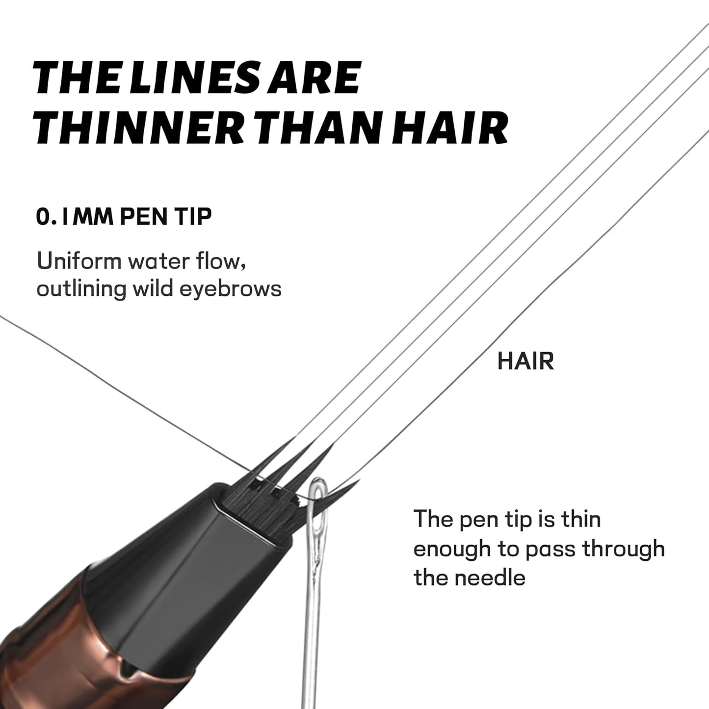 2 Pack Eyebrow Pen, Waterproof Microblading Eyebrow Pencil, 4 Tip Precise Eye Brow Makeup Pen for Women to Effortlessly Create Hair Like Natural Brows, Non Dry Out and Last All Day (Espresso)