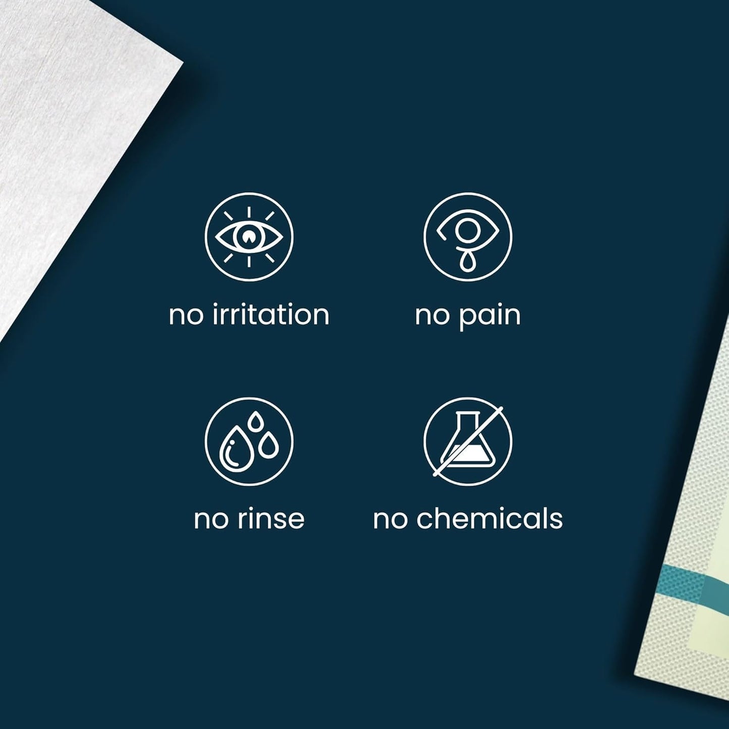 NOVEHA Tea Tree Oil Eyelid & Lash Wipes With Hyaluronic Acid, Green Tea & Chamomile For Blepharitis & Itchy Eyes, Individually Wrapped Eyelash Wipes Natural Makeup Remover & Daily Cleanser (Pack of 3)