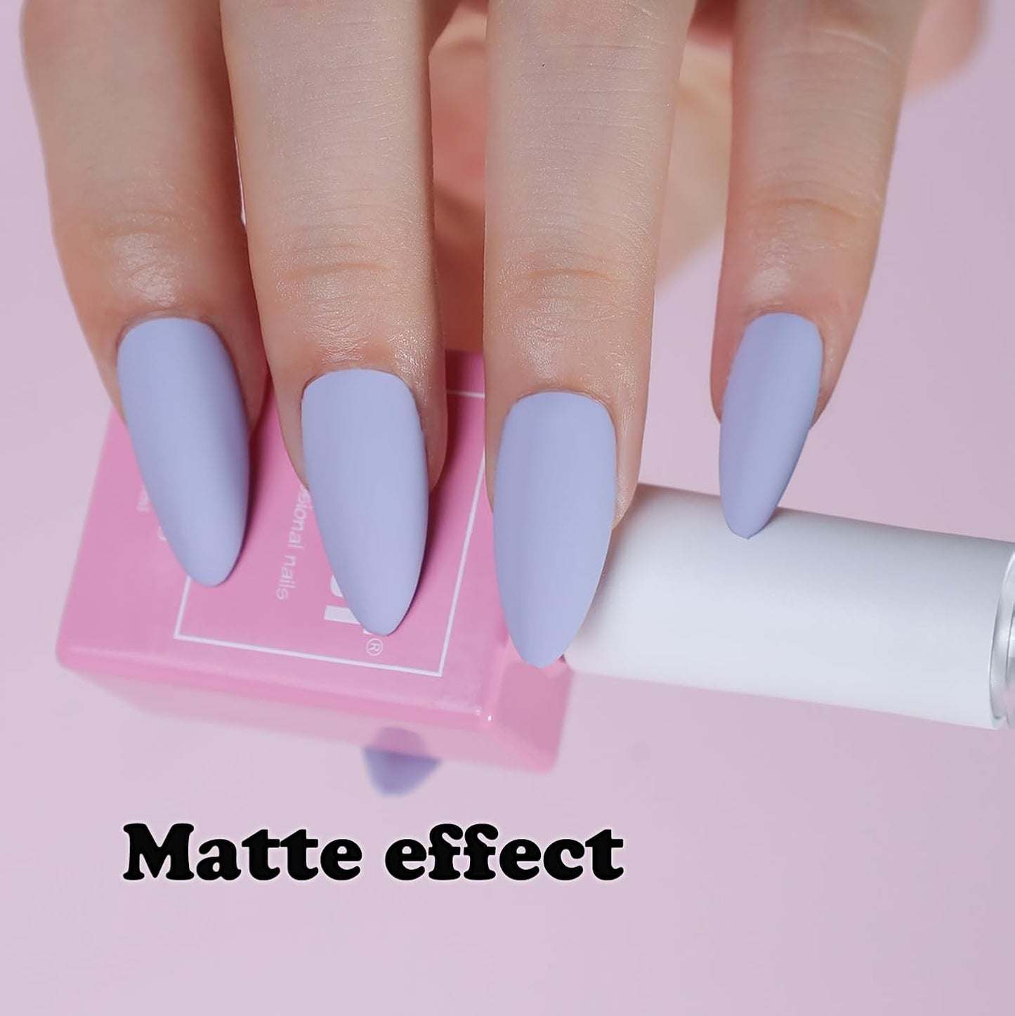 FZANEST Gray Purple Gel Nail Polish, Gel Polish Soak Off Nail Polish Nail Art Manicure Salon DIY Gifts at Home, 0.51 OZ #D111