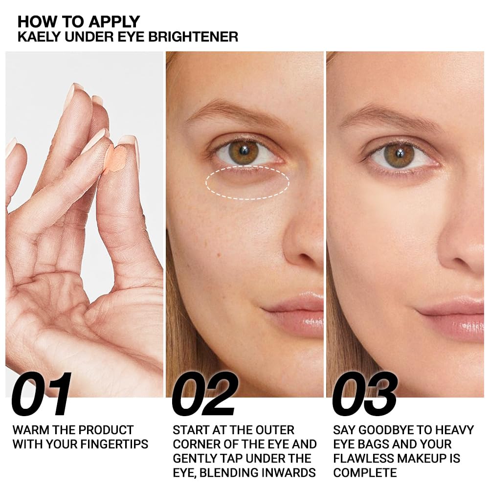 evpct 2Pcs under Eye Brightener, Nourishing Luminous under Eye Concealer Color Corrector for Dark Circles, Waterproof Naturactor Concealer Pot make up for face Eye Ring corrector de ojeras, 07# Fair