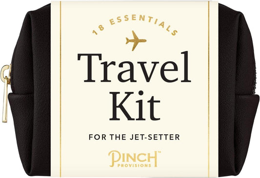 Pinch Provisions Travel Kit, includes 18 Must-Have Emergency Essential Items for Travelling, Ideal Road Trip or Airport Gift for Friends, Family & Peers, Portable Pouch
