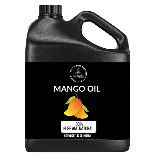 Naturevibe Botanicals Mango Oil 32 Ounces | 100% Pure and Natural | Great for Skin Care and Hair Care