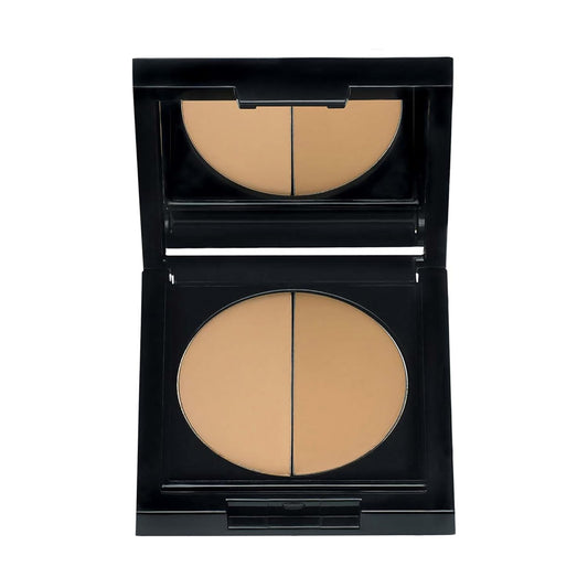 Idun Minerals- Duo Concealer- Double-Shade Compact Creamy Concealer- Smooth Texture Hides Imperfections- Even Matte Finish- Provides Full Coverage And Long Lasting Results- Strandgyllen- 0.1 Oz