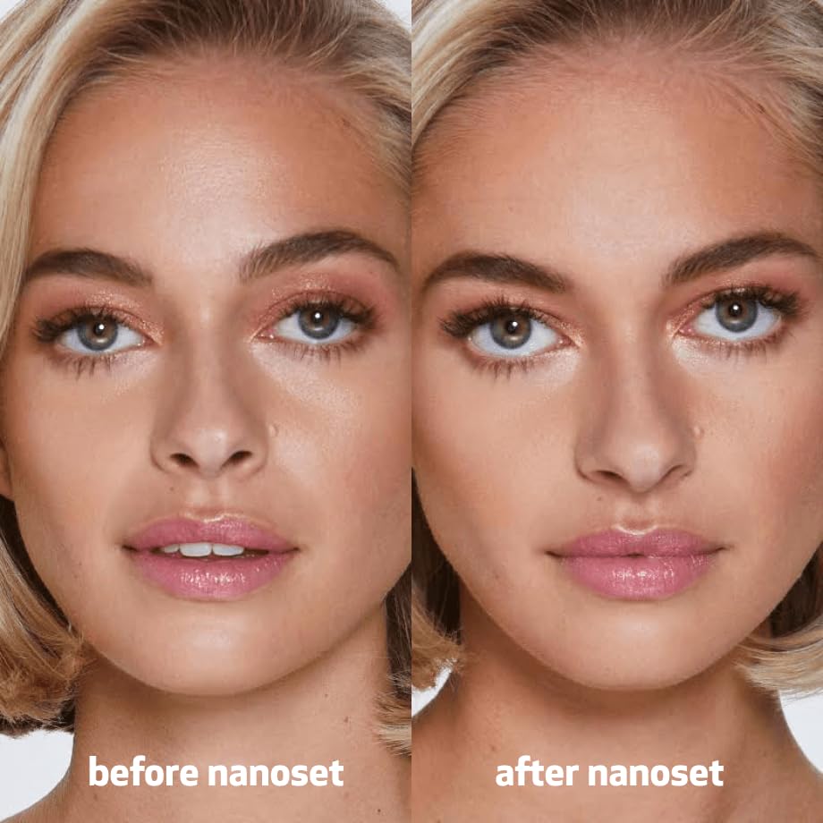 Indeed Labs Nanoset Blurring Setting Spray - Made With Ectoin - Lightweight, Long Lasting, Mattifying, Revitalizes, Controls Shine, Refreshes, Hydrates, All-Day Wear (Setting Spray)