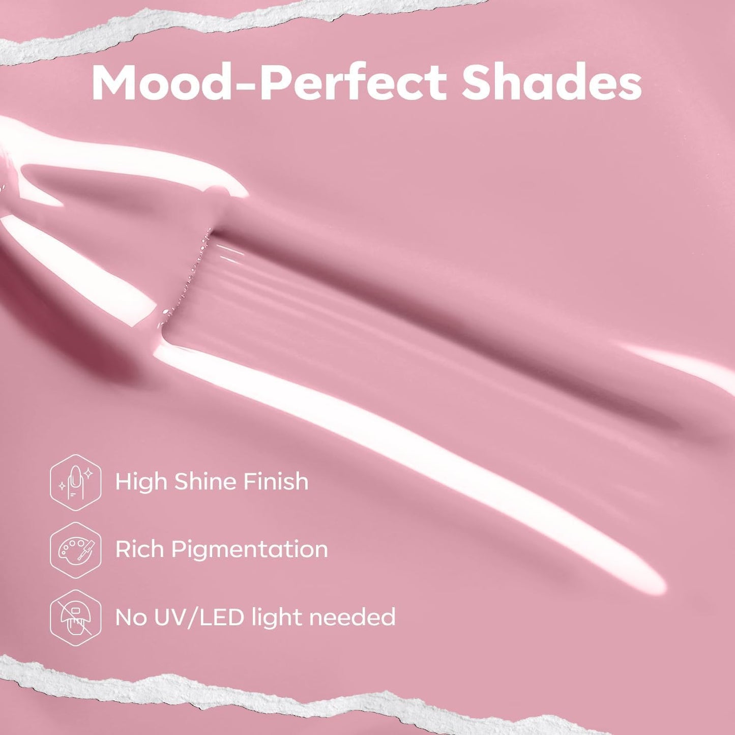 modelones Natural Pink Nail Polish, 15 ml Baby Pink Quick Dry Nail Lacquer Strengthener Long Last Shine Fingernail Toe Nail Art DIY Home Travel Manicure Gift for Women Girls 0.5 Fl Oz