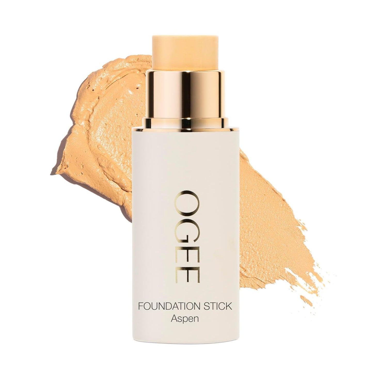 Ogee Sculpted Complexion Foundation Stick (Aspen 1.0W - Fair, Warm Undertones) Full Coverage Foundation Makeup - Instantly Balance & Even Complexion - 70% Organic Ingredients