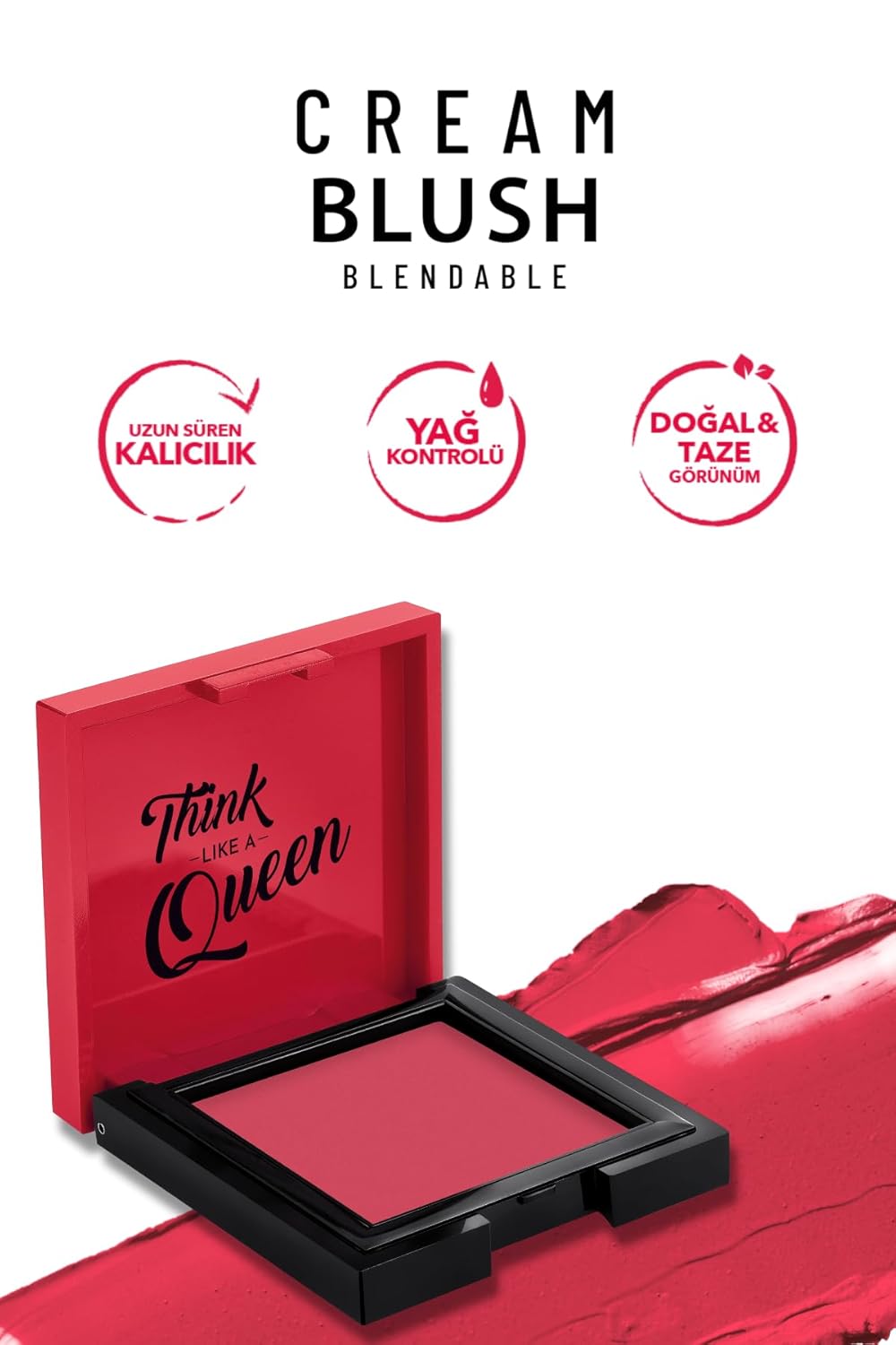 Pastel Cream Blush 48 | Fresh | Healthy & Natural Look | Ligh Weighted Formula | Sebum Control Richly Pigmented | Easily Blendable | Long Lasting | Semi Matte | 0.18 oz.