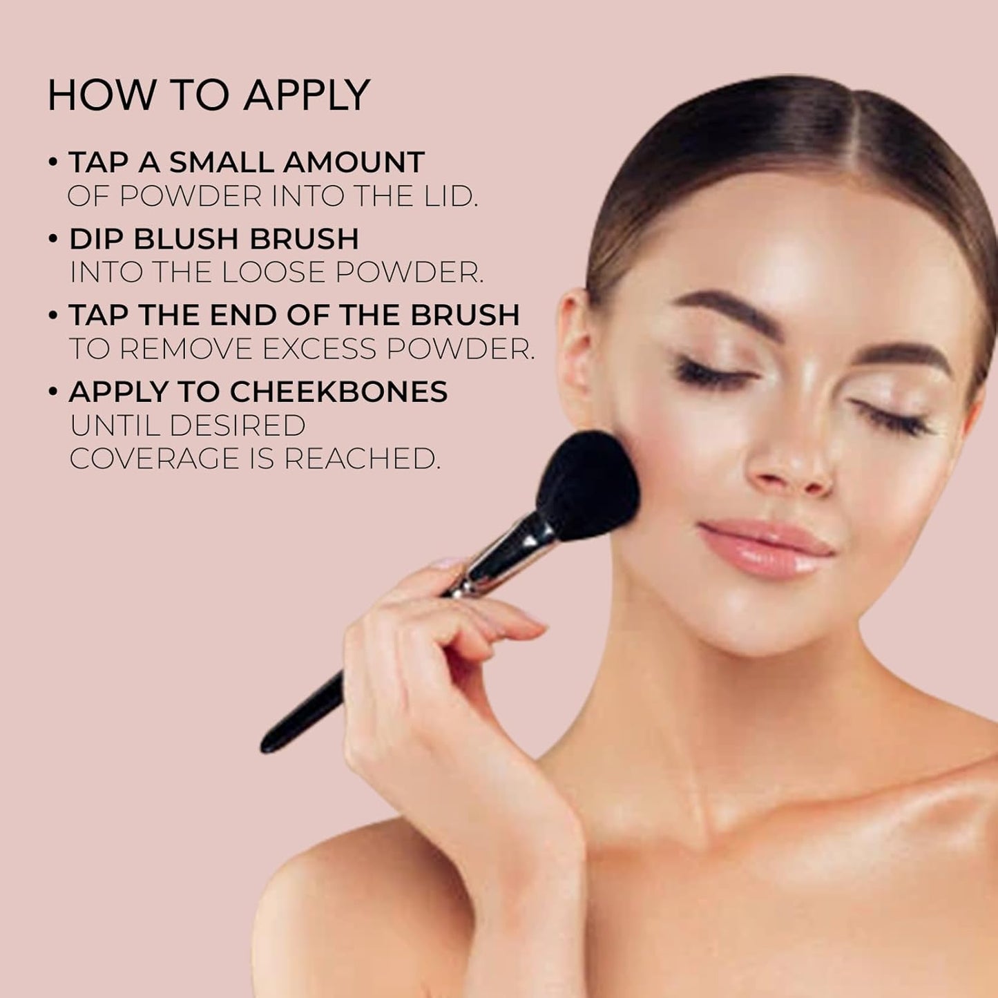 Bellapierre Mineral Blush – Loose Powder Blush, Lightweight Cheek Color, Warm Dewy Finish, Talc-Free, Hypoallergenic & Non-Toxic – 0.3 oz – Suede