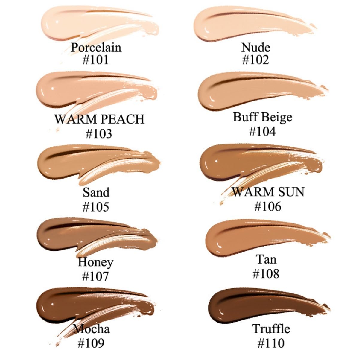 PHOERA Foundation, Long-Lasting Waterproof Oil Full Coverage Flawless Soft Matte Liquid Foundation.(1pcs-112# Toffee)