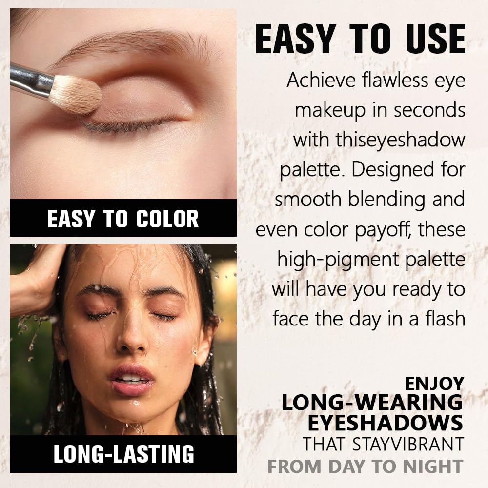 Mauve Taupe Single Matte Eyeshadow Makeup, Neutral Powde Eye Shadow for Women, Brownish Purple Matte Singles Eyeshadow Palette Pigmented Waterproof, sombras para ojos,Girls Eyeshadows Gift 25#