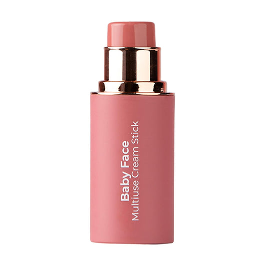 MCoBeauty Baby Face Multi-Use Cream Stick, Peony Rose Pinky Rose Shade, Silky Smooth, Buildable Blush for Eyes, Lips & Cheeks, Vegan, Cruelty Free Cosmetics