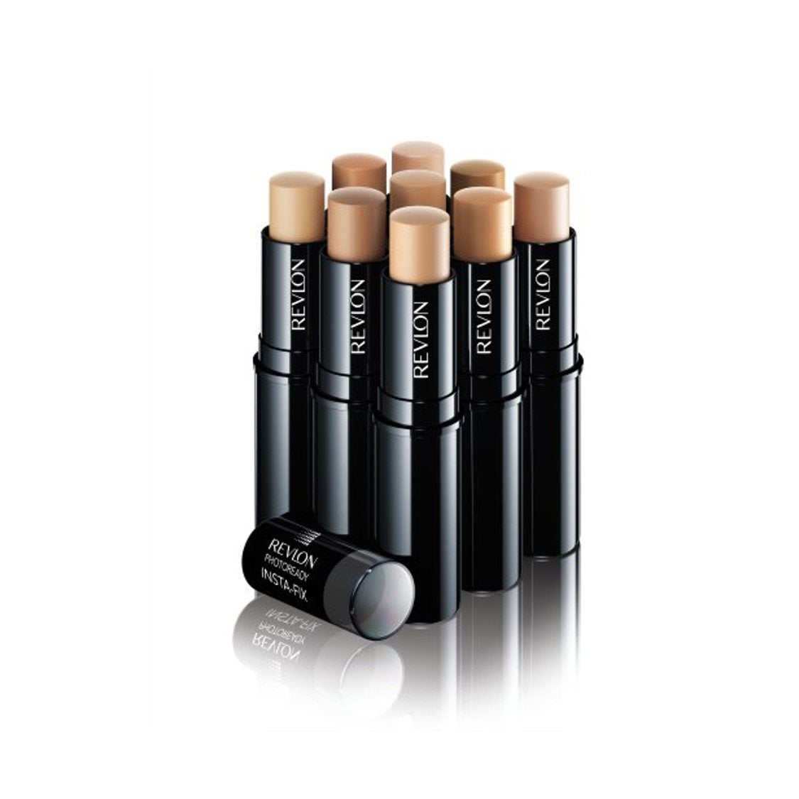 Revlon Foundation Stick, PhotoReady Insta-Fix Face Makeup for All Skin Types, SPF 20, Longwear Light-Medium Coverage with Natural Finish, 160 Medium Beige, 1 Oz