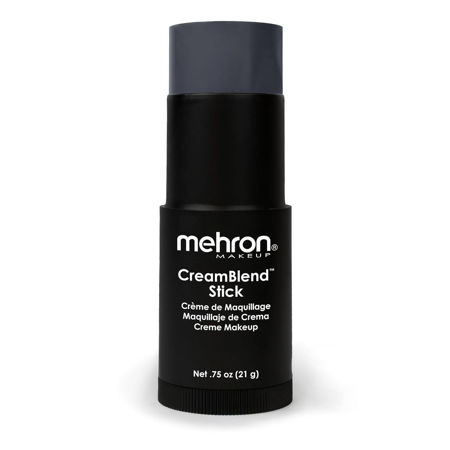 Mehron Makeup CreamBlend Stick | Face Paint, Body Paint, & Foundation Cream Makeup | Body Paint Stick .75 oz (21 g) (Monster Grey)