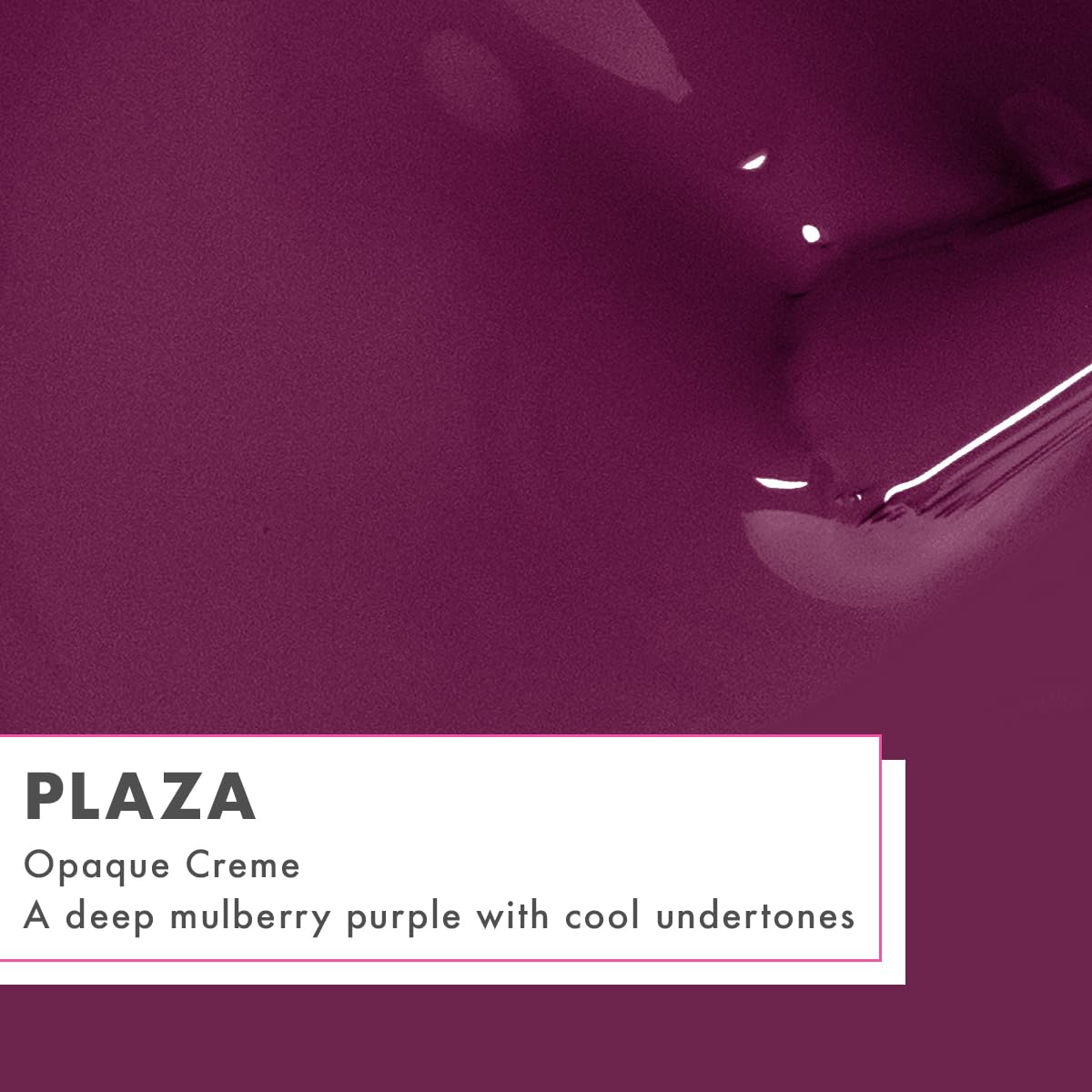 Olive & June Gel Polish | UV LED Nail Lamp Needed | Long Lasting Formula | Up to 21 Days of Wear | Damage-Free Removal | Salon-Quality Manicure, Pedicure at Home | Plaza | Mulberry Purple