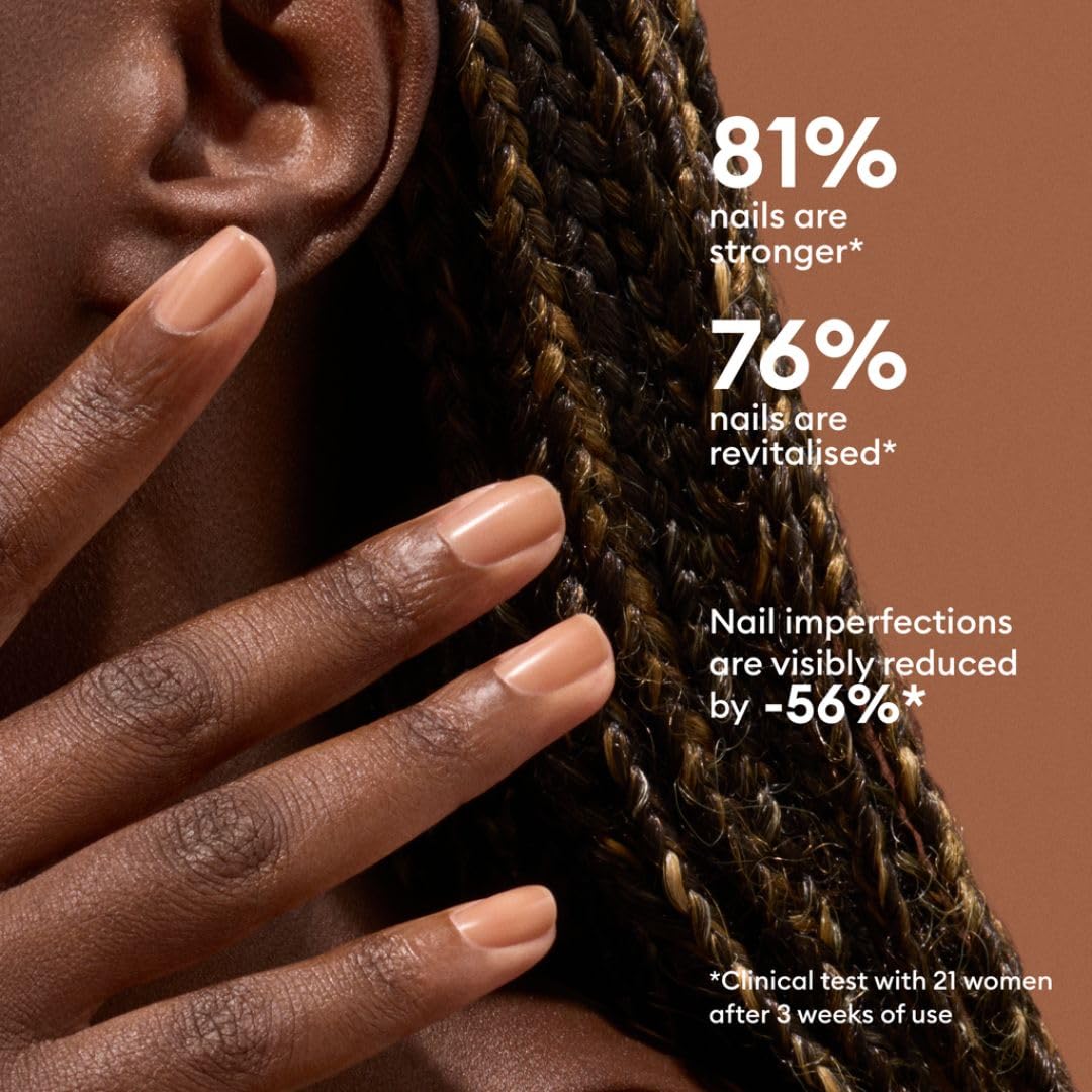 Manucurist Active Smooth™ 03 Nail Concealer Polish & Care - 2 in 1 Nude Nail Polish : Nail Strengthener and Growth - Nail Concealer - Ridge Filler for Nails - Natural Nail Polish - Bronze Finish