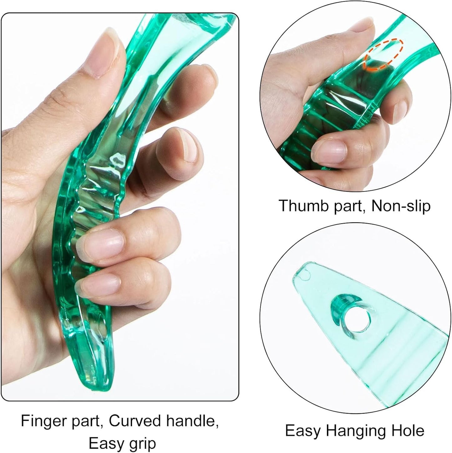 6 Pcs Foot Brush for Shower with Handle 2 in 1, Ooloveminso Large Foot Pumice Stone Brush Scrubber Foot File Calluses Remove Suitable for Horniness Foot Spa, Foot Care Smooth Skin (Green)