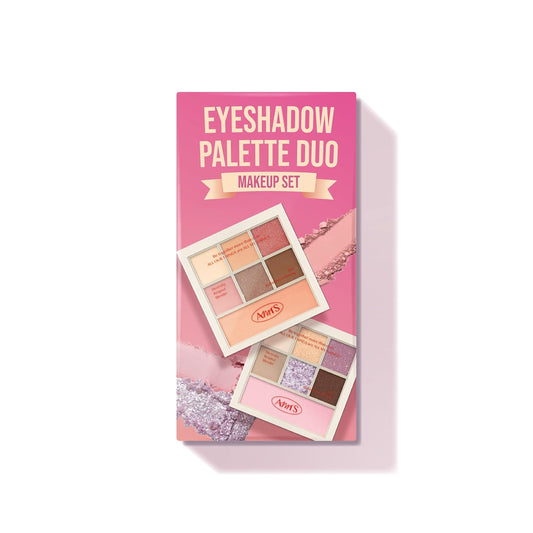 AMTS Eyeshadow Off Sienna & Misty Lavender Palettes Set, Valentine's gifts for teen girls, women | Matte Shimmer Metallic, Long Lasting