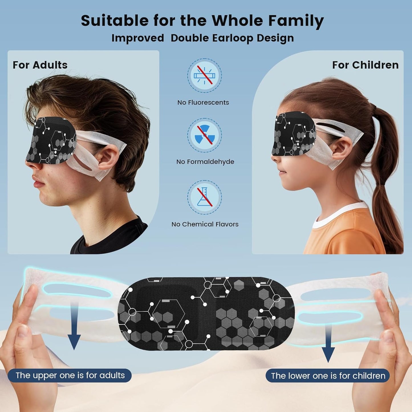 21 Pack Steam Eye Mask for Dry Eyes, Eye Mask Warm Compress Graphene 45Mins, Moist Heated Eye Masks for Relaxe Deep Eye Muscle Dark Circles Puffiness Eye Bag, Travel Portable Business Office