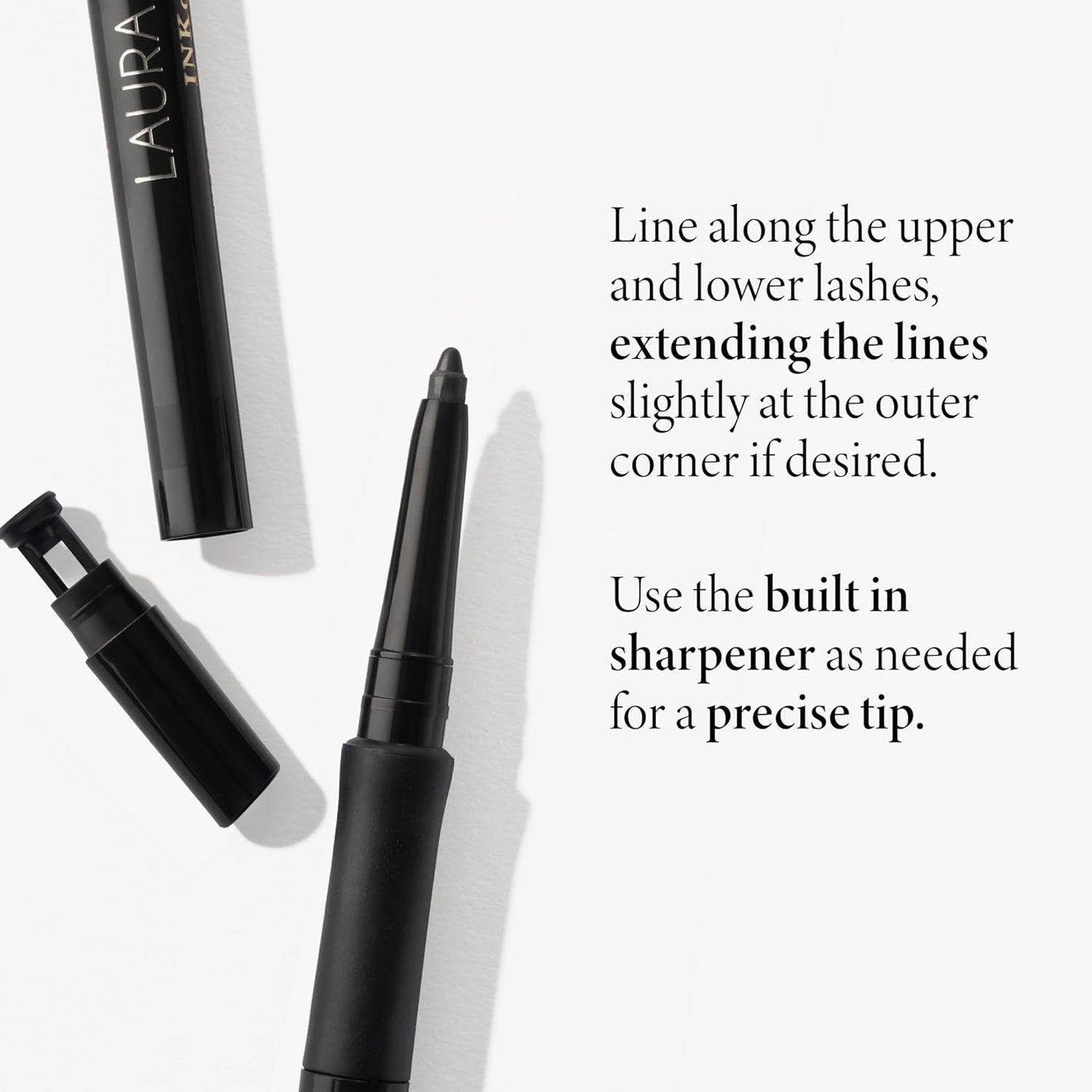 LAURA GELLER NEW YORK INKcredible Gel Eyeliner - Brown Eyed Girl - Waterproof Smudge-proof Eyeliner Pencil - Built in Sharpener