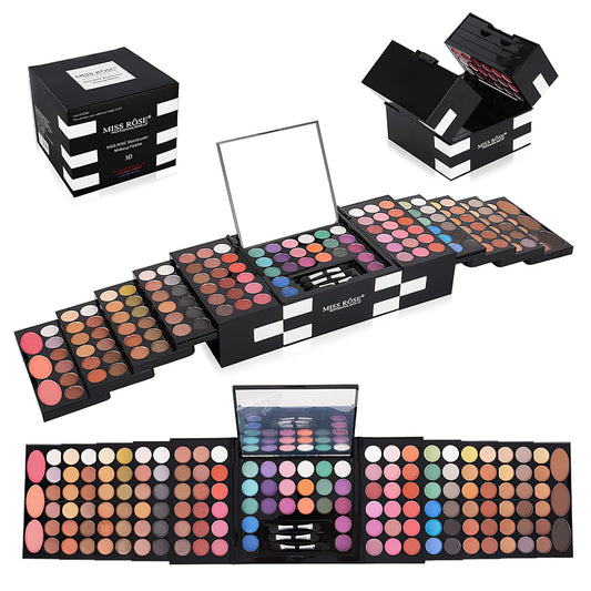 Eyeshadow Palette Cosmetics,Contour Palette Maquillaje Para Mujer,makeup Kit for Women Full Kit,With 142 Color Eyeshadow 3 Color Blush 3 Color Eyebrow Powder…