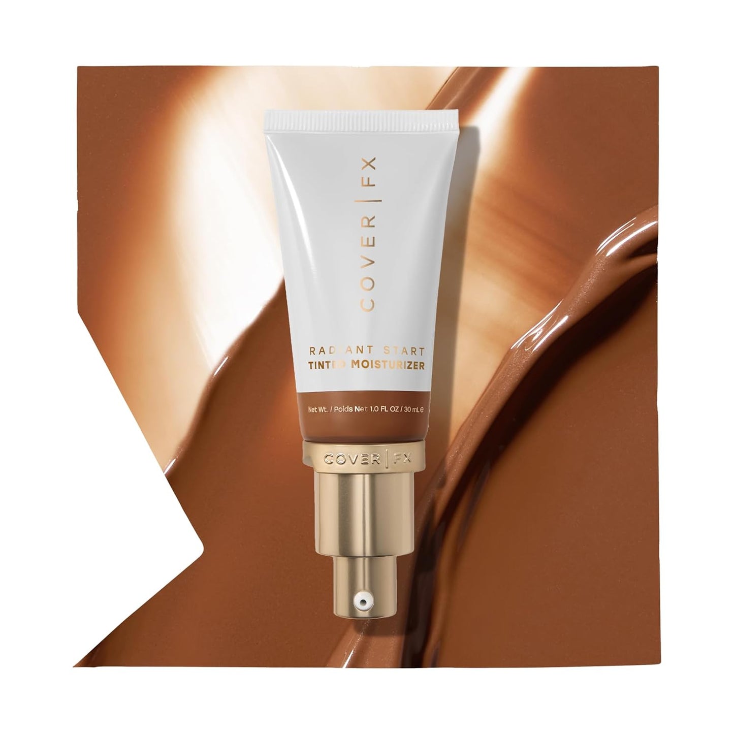 Cover FX Radiant Start Tinted Moisturizer Luminous Finish | Suitable For all Skin Types| Moisturizing Makeup| Light Coverage | 7- Tan to Deep skintones with neutral peach undertones