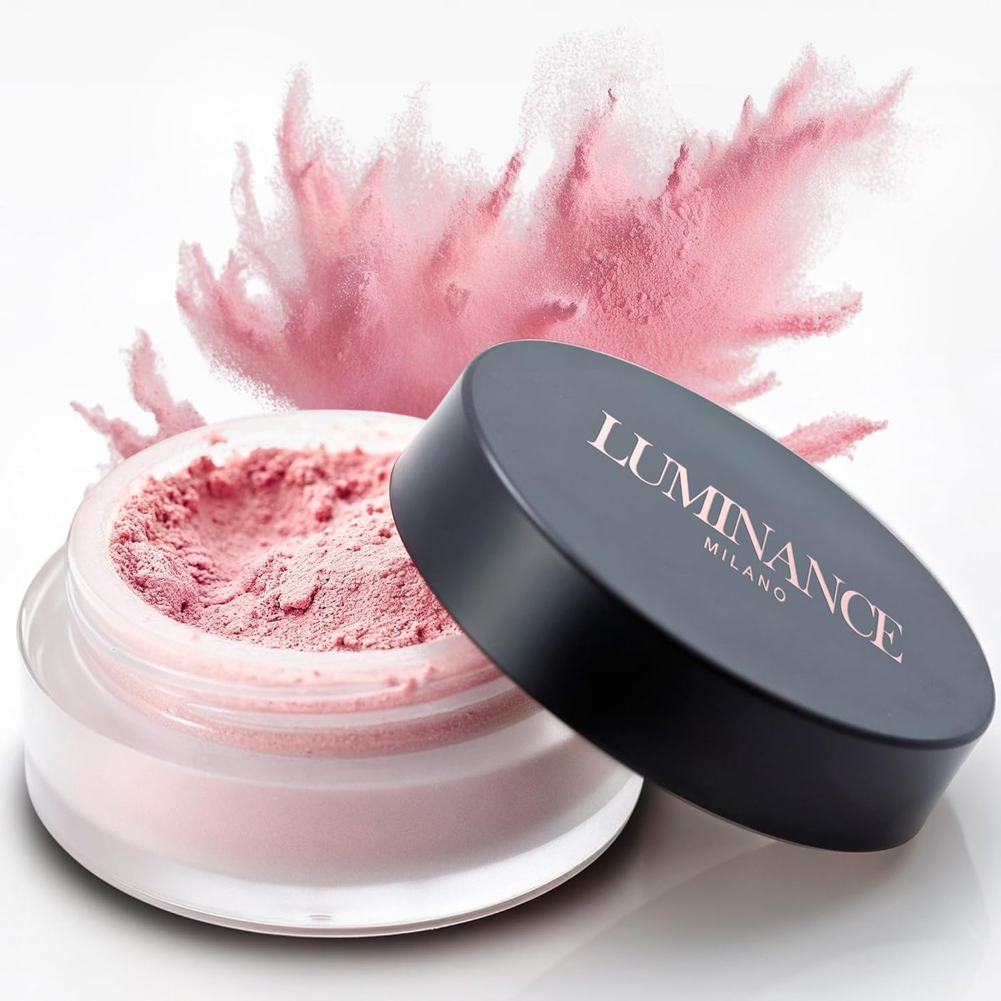 Original Luminance Milano Ultra Pink Powder Setting Powder Makeup – Mineral Loose Face Powder Makeup, Oil Control, Pore-Blurring, Matte Creaseless Baking, Ultra Pink