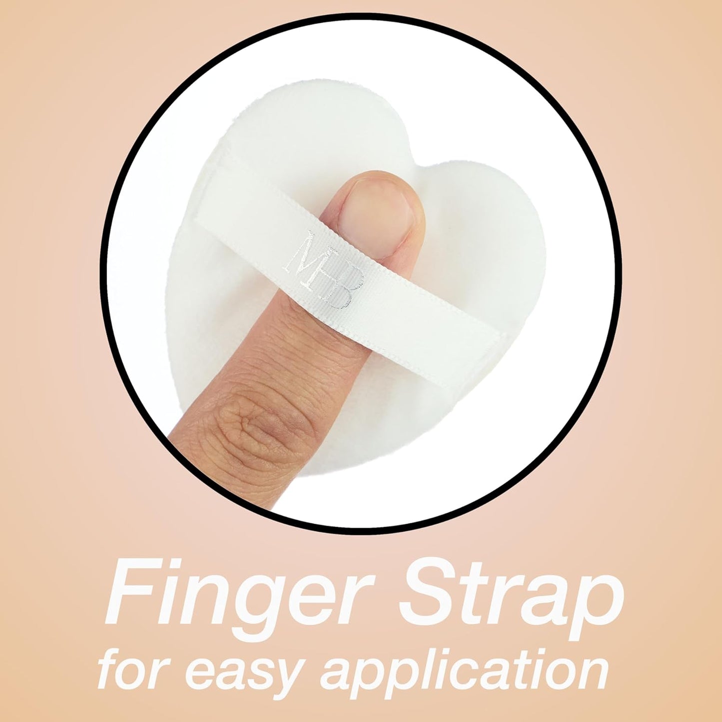 8pc Beauty Buffs Set - Heart Shaped Beauty Blenders Collection, Flawless Finish Makeup Sponges To Blend & Set - Cosmetic Beauty Puff Makeup Applicators Professional Beauty Tools