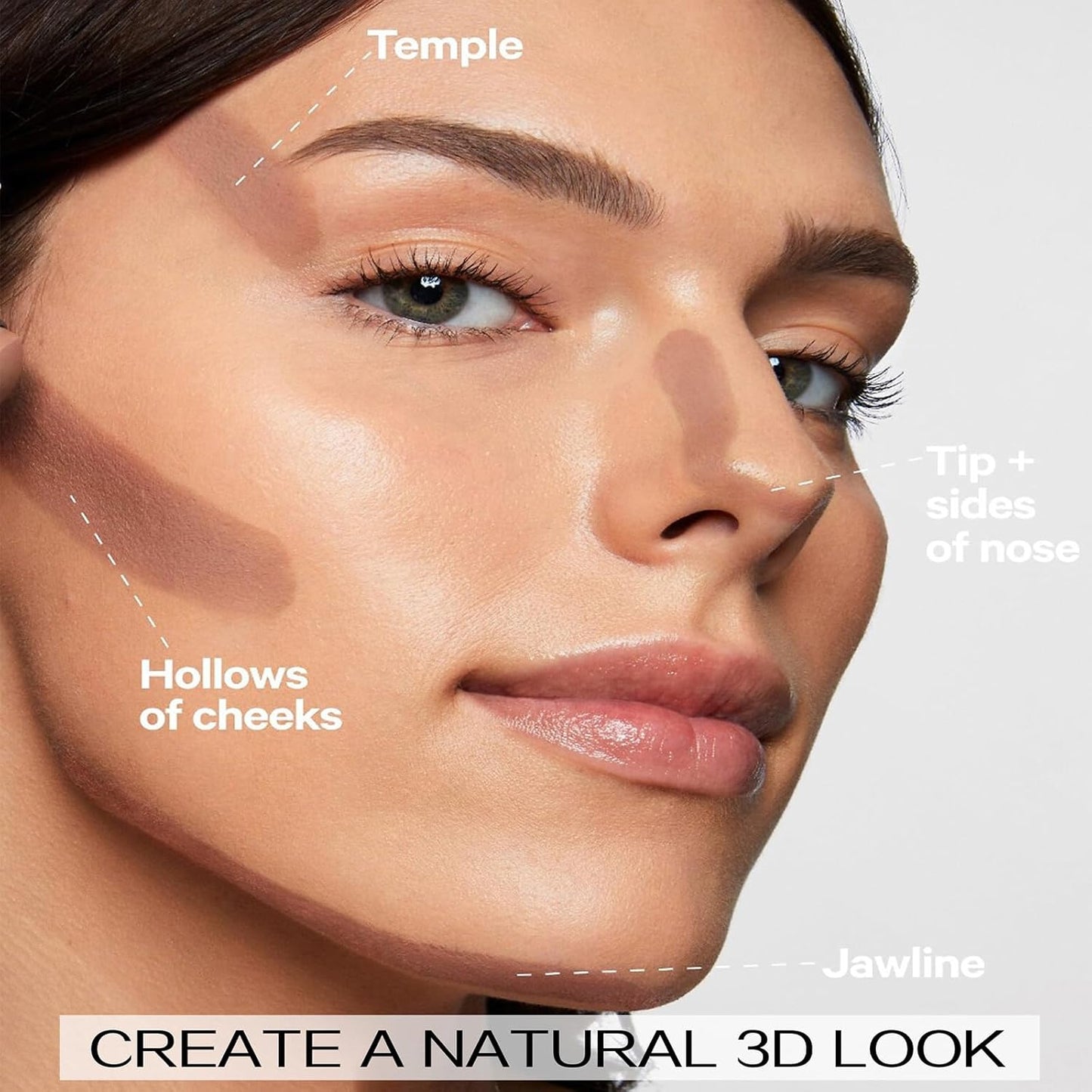 8 Colors Cream Contour Sticks Makeup Kit, Dual-Ended Concealer Stick With Soft Brush, Non-Greasy Long-Wear Face Primer Multi-Use Contouring Pen, Full Coverage Shades Corrector Concealer (08#)