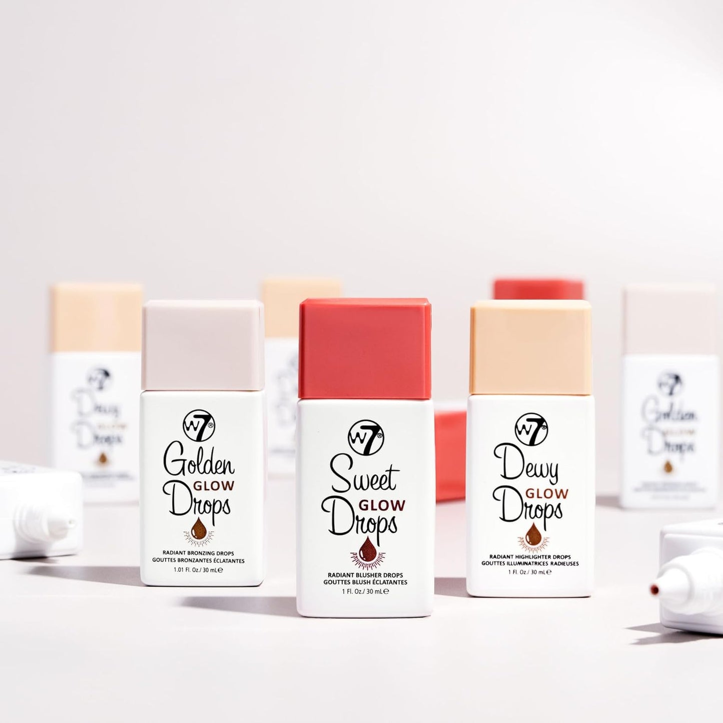 W7 Sweet Glow Drops - Liquid Blusher Drops For Brightened Skin & A Radiant Finish