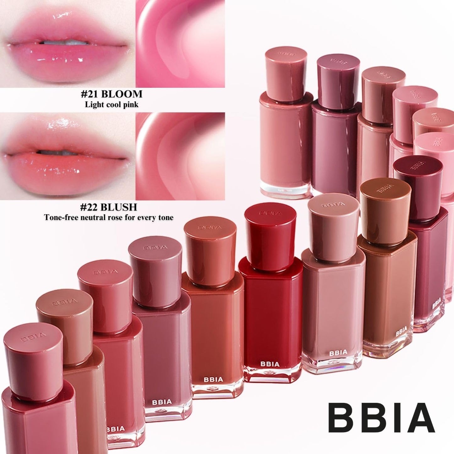 BBIA Glow Tint – Lip Plumping Volumizing Glossy & Glowy Lip Stain Naturally Moisturizing Comfortable Texture Lightweight Long-Lasting Vivid Color Non-Sticky Korean Makeup (05 VIN CHAUD, Pack of 1)