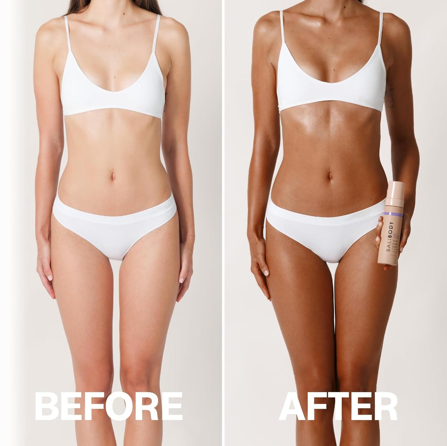 Bali Body Deep Violet Self Tanning Mousse – Self Tanner Mousse Violet-Based Formula for Dark, Fake Tan with Olive Undertones – Hydrating, Sunless Tanner for Sensitive Skin – 200ml / 6.7fl oz