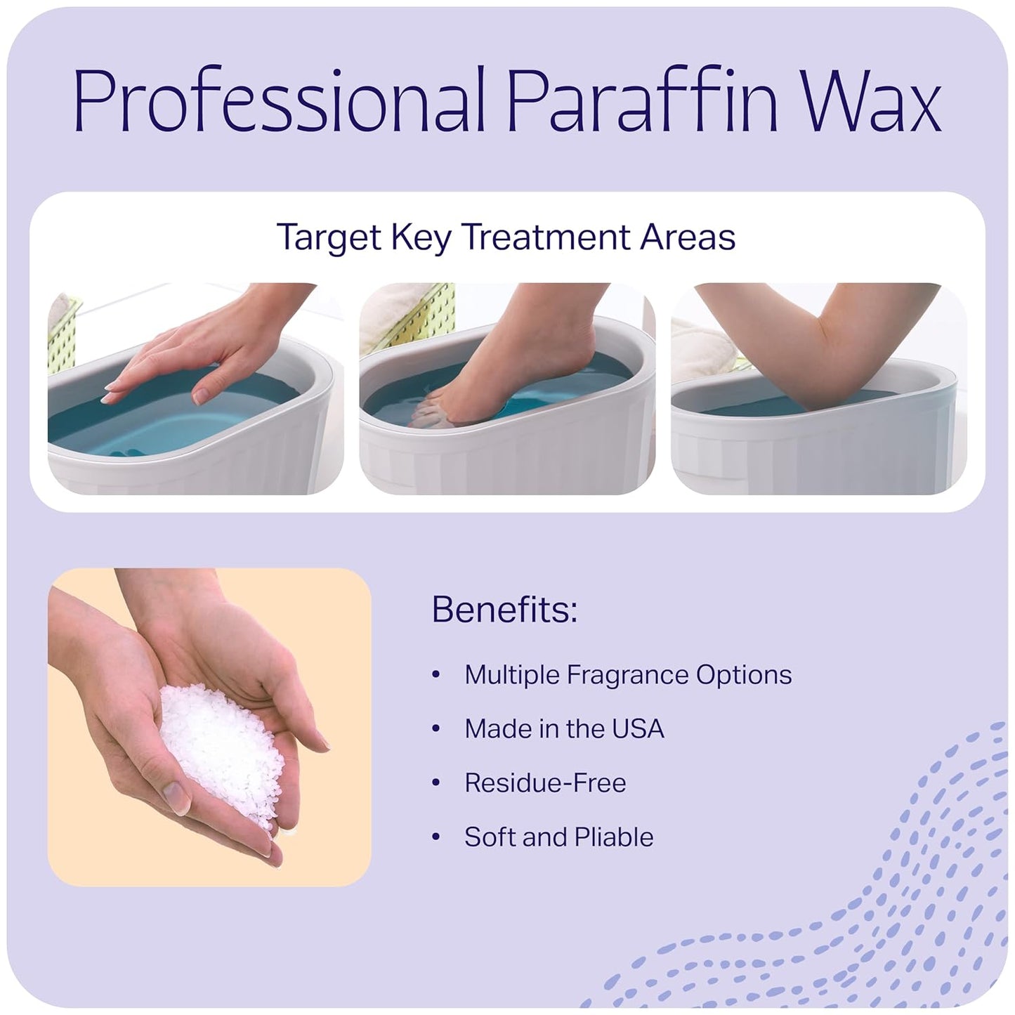 Therabath Paraffin Wax Refill - Thermotherapy - For Hands, Feet, Body - Deeply Hydrates - Made in USA, 6 lb. Rose Petal
