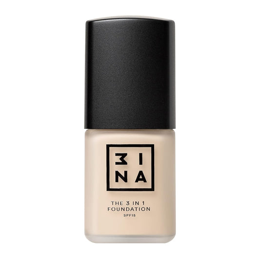 3INA The 3-In-1 Foundation 211 - Vegan Formula - Combination Of Primer, Concealer And Foundation - Medium Coverage - Natural Finish - Perfect For Covering Lines And Blemishes - Long Lasting - 1.01 Oz