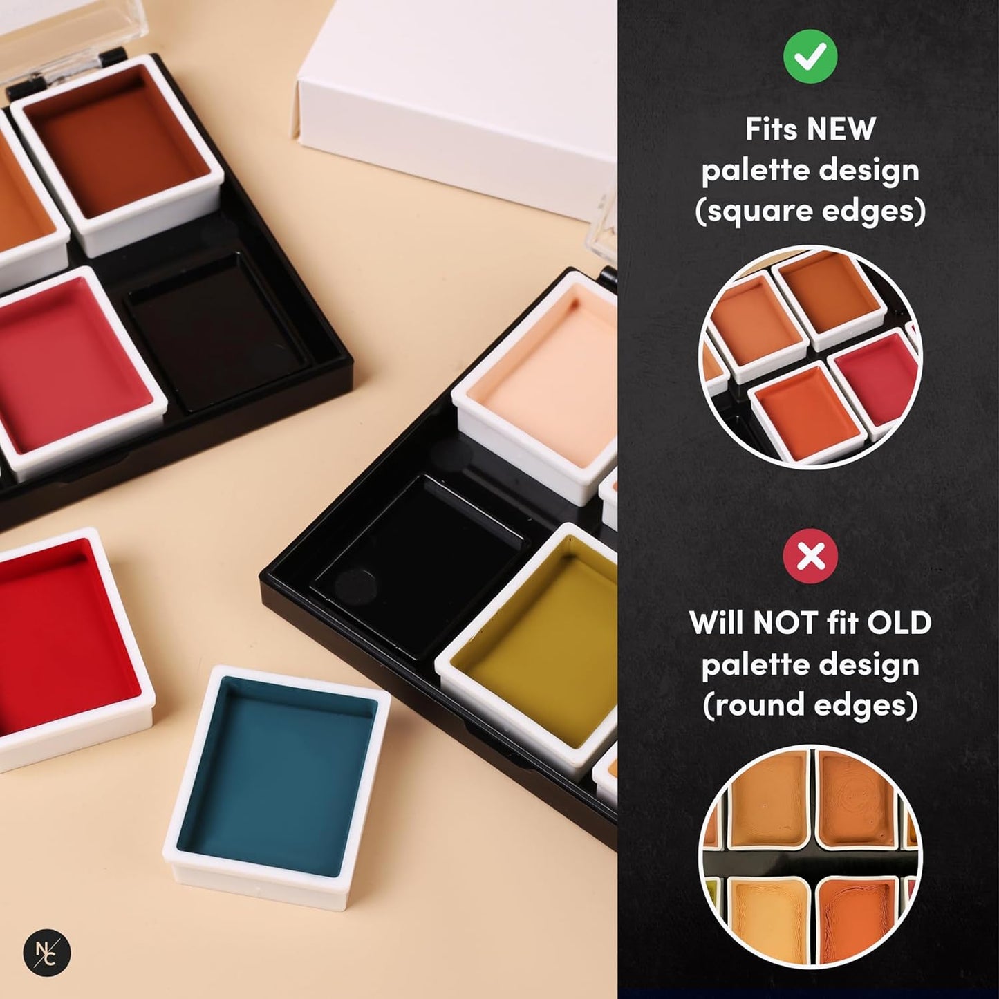 Alcohol Palette Refill Pans - FX Colors - Prime Blue