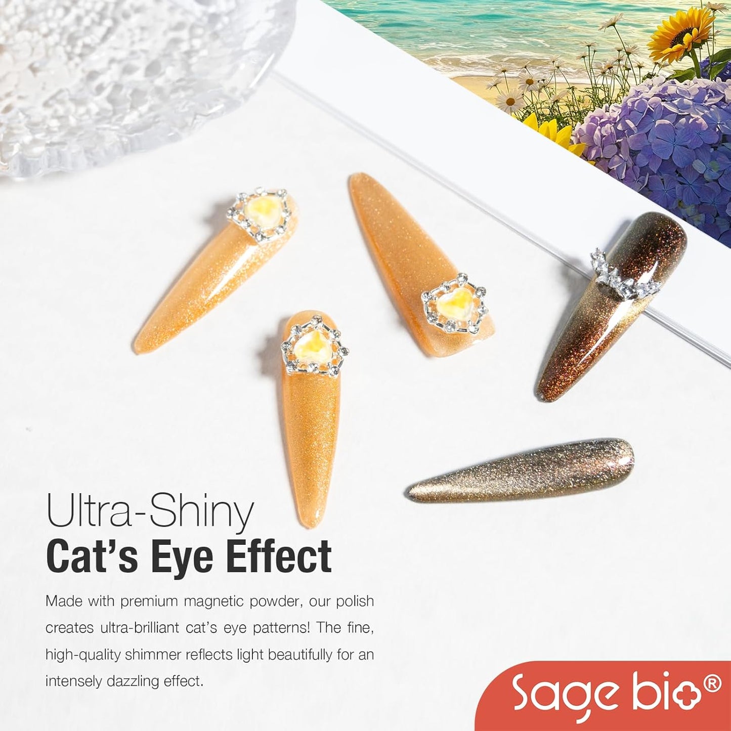 Cat Eye Gel Nail Polish, 15ml Magnetic Gel, High-Gloss Finish, Long-Lasting, DIY Manicure Kit with Magnet Stick, Stunning 3D Magnetic Effect, 06