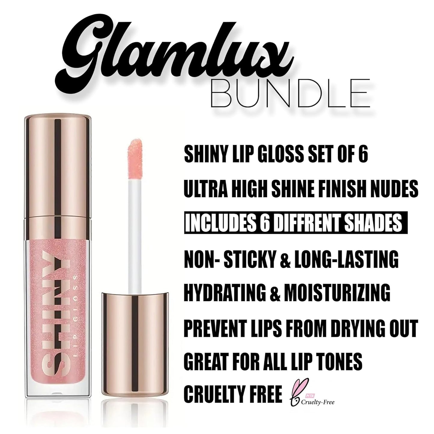 Beauty Bundle All In One Makeup Kit For Women, Teens, Girls, Full Size Makeup Essentials Makeup Remover, Make It Last Setting Spray, Brow Wax Lamination Pencil, Plumping Lipglosses