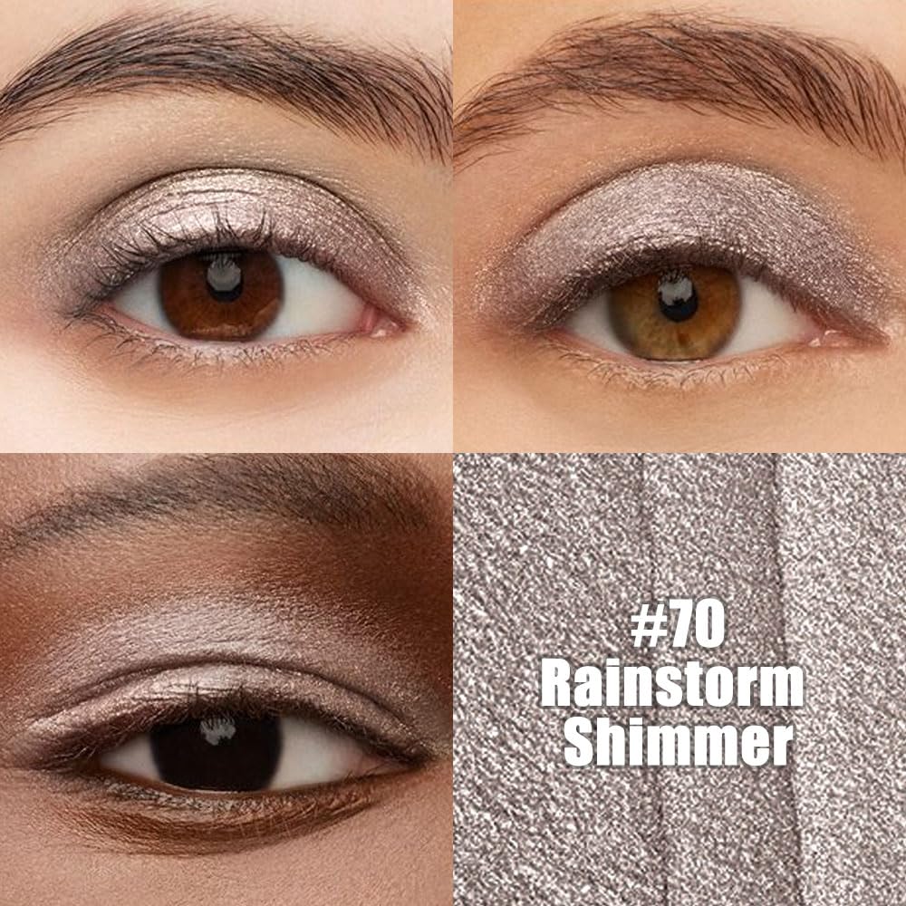 Kaely Cream Eye Shadow Sticks, Rainstorm Shimmer Eyeliner Pencil Eyeshadow Palette Makeup, Eye Highlighter Brightener Stick for Older Women Waterproof Pigmented, sombras para ojos, New-70