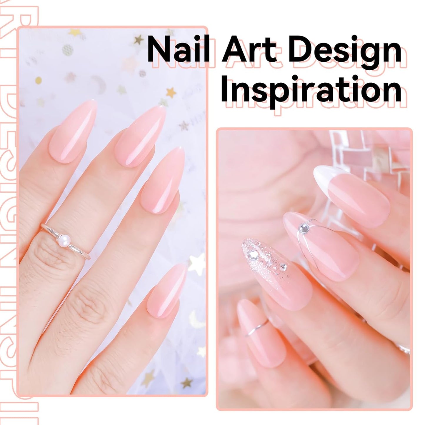 Makartt Rubber Base Gel Polish: Natural Nude Fall Winter 8ML Soak Off UV LED Foundation Gel for Salon DIY Nail Art Designs Home(Sun-Kissed Sands)