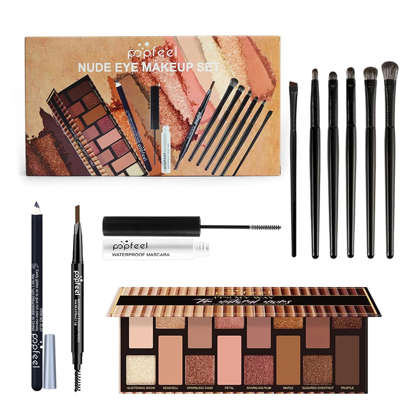 All in One Professional Makeup Kit for Women Girls Holiday Makeup Gift Sets Xmas Essential Bundle Include Eyeshadow Palette Lipstick Blush Concealer Eyeliner Mascara Brush Eyebrow Pencil
