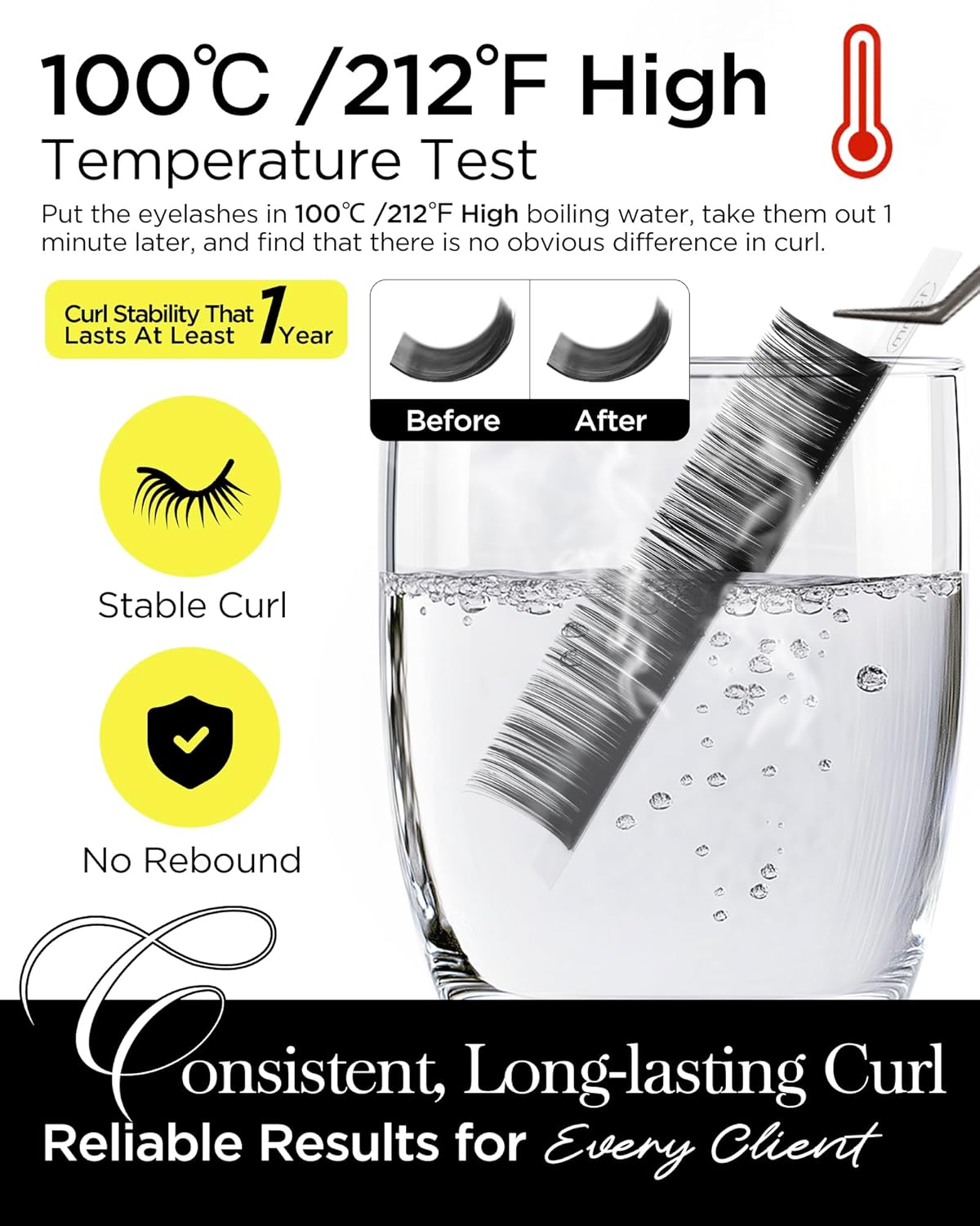 BEYELIAN Eyelash Extension 0.10 D+ Curl 7-15mm Mixed Tray Easy Fan Lash Extensions Volume Lashes Professional Use Natural Matte Black (0.10 D+ 7-15mm Mix)