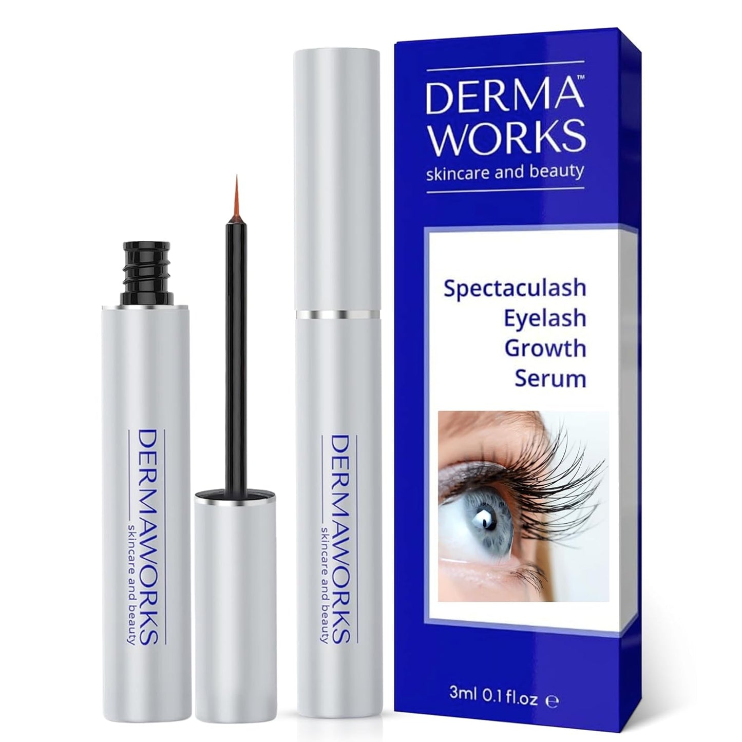 SPECTACULASH LASH SERUM for Eyelash Growth & Volume - Big Lashes Eyelash Growth Serum for Longer, Fuller, Natural Lashes - Suero Para Pestañas Crecimiento - Lash Conditioner & Boost - by DERMAWORKS