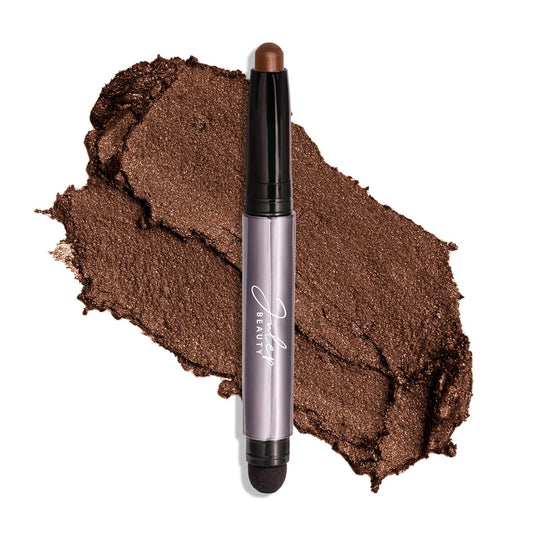 Julep Eyeshadow 101 Cream-to-Powder Waterproof Shadow Stick – Cocoa Shimmer – Long-Lasting, Crease-Proof, Chocolate Brown Shimmer Cream Eyeshadow with Built-in Smudger