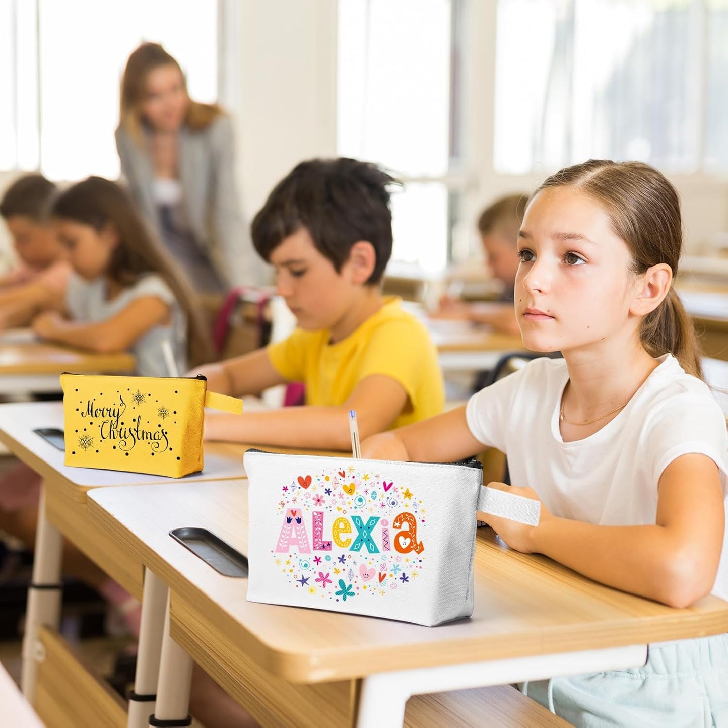 Reginary 60 Pieces Canvas Makeup Bags Bulk Cute Travel Cosmetic Pouch Multipurpose Blank Small Toiletry Bag DIY with Zipper for Women Teens Operation Christmas Gifts Items, 15 Colors(9.8 x 5 x 2 Inch)