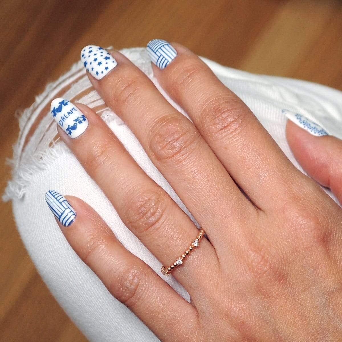 Maniology Simply Classic Nail Stamping Starter Kit | Timeless Nail Art, Elegant Patterns DIY Manicure – Includes Stamping Plate, Polish, Top Coat, Stamper & Scraper Card