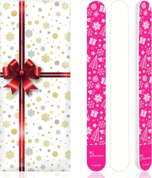 Maryton Nail Buffer for Natural Nails, Unique Gifts for Women, Ultra Shine Buffing Files Nail Care Kit Gifts for Her, 3Pcs