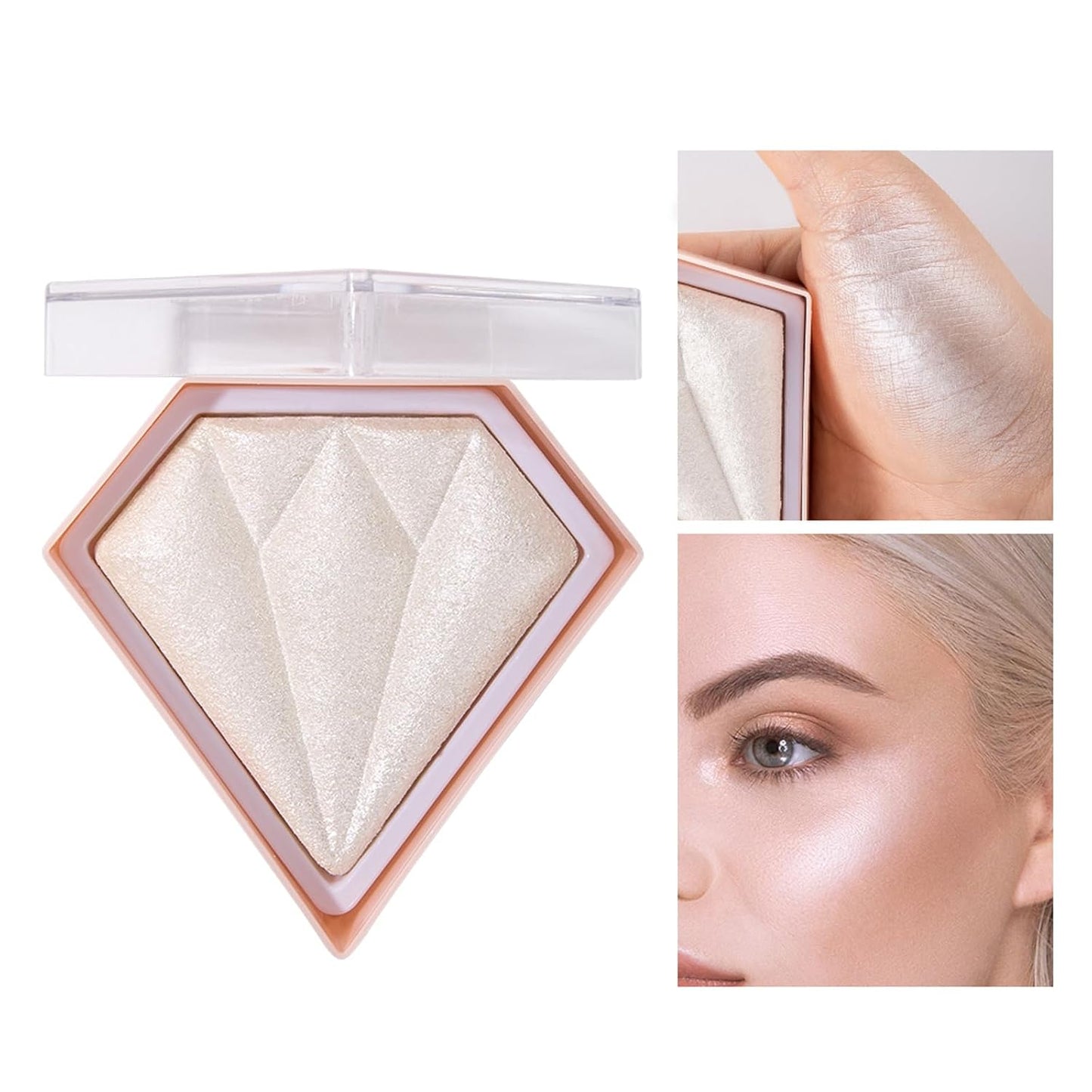 Face Highlighter Luminizers Highlighter powder Translucent Setting Powder High Definition Powder for All Skin Types and Skin Tones(N01)