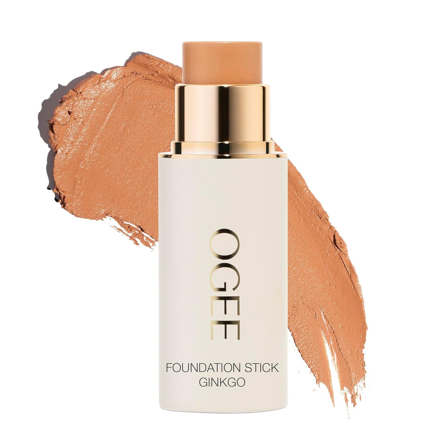Ogee Sculpted Complexion Foundation Stick (Ginkgo 5.00N - Medium Tan, Neutral Undertones) Full Coverage Foundation Makeup - Instantly Balance & Even Complexion - 70% Organic Ingredients