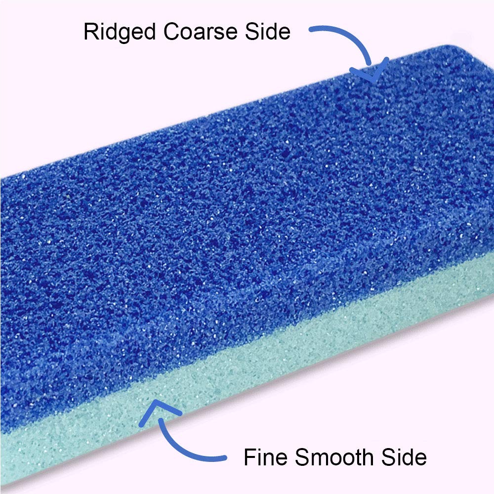 Maryton Foot Exfoliator File Scrubber Sponge Pedicure Tool Callus Remover for Feet, Salon Foot Scrub Pads Pedi Gifts for Men Women, 2pcs